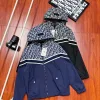 Premium Dior Mantel Schwarz Jacquard Kollektion