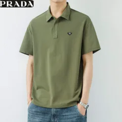 Luxus Prada Kurzarmhemden Schwarz Luxus