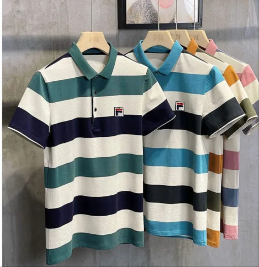 Fila Base Layer Shirts in Premiumqualität, Kollektion mit Stickereien aus rosa Baumwolle