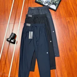 Premium Qualität Lululemon Hose Schwarz Nylon Casual Luxury