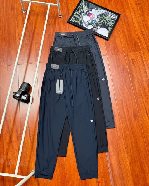 Premium Qualität Lululemon Hose Schwarz Nylon Casual Luxury