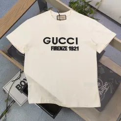 Premium Gucci Kurzarm Schwarz Baumwolle Klassischer Stil