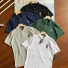 Luxus Ralph Lauren Kurzarm-T-Shirts Graue Baumwolle Bestickte Kollektion