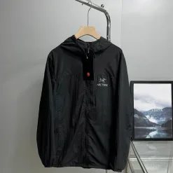 Premium Qualität Ami Jacken Schwarz Nylon Casual Style