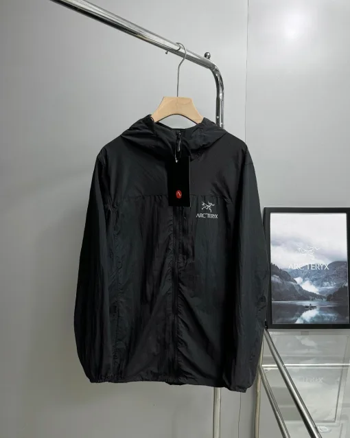 Premium Qualität Ami Jacken Schwarz Nylon Casual Style