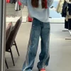 Premium Qualität Adidas Jeans Schwarz Gestreifte Kollektion