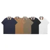 Burberry Kurzarm-T-Shirts in Premiumqualität, schwarze Baumwolle, klassischer Stil