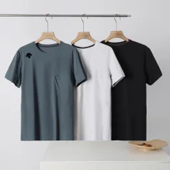 Hochwertige Descente Kurzarm-Kollektion aus weißem Nylon