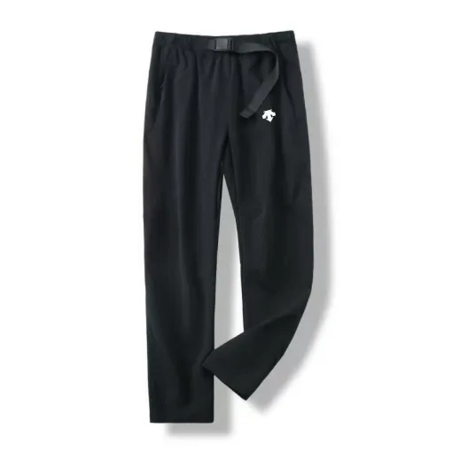Luxus Descente Hose Schwarz Nylon Casual Luxury