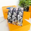 Luxus Louis Vuitton Gürtel Schwarz Klassischer Stil