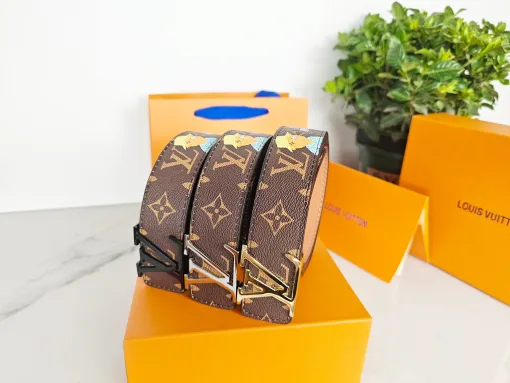 Premium Louis Vuitton Gürtel Braun Classic Kollektion