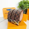 Hochwertiger Louis Vuitton Gürtel Braun Classic Collection