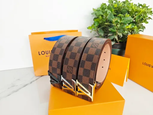 Hochwertiger Louis Vuitton Gürtel Braun Classic Collection