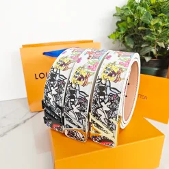 Luxus Louis Vuitton Gürtel Gold Classic Kollektion