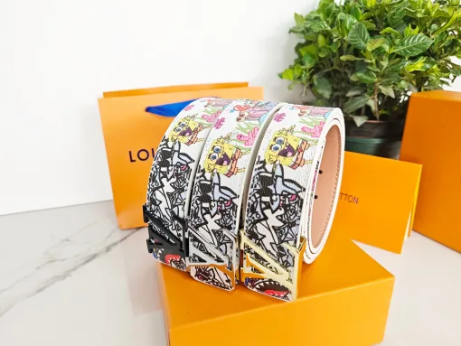 Luxus Louis Vuitton Gürtel Gold Classic Kollektion