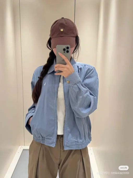Bestseller Ralph Lauren Mantel Blau Baumwolle Klassischer Stil