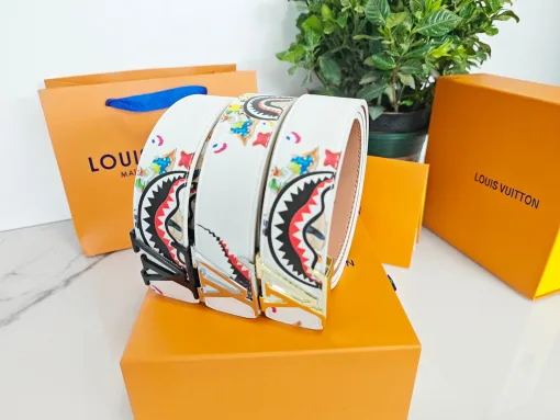 Premium Louis Vuitton Gürtel Gold Classic Luxury