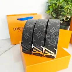 Hochwertiger Louis Vuitton Gürtel Schwarz Classic Collection