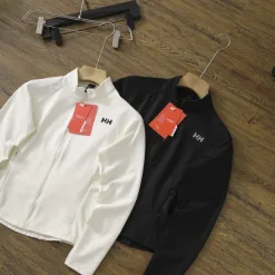 Luxus Helly Hansen Langarm Weiß Strick Casual Luxus