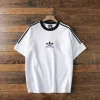 Premium Qualität Adidas Kurzarm Schwarz Streifen Luxus