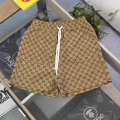 Premium Gucci Shorts Khaki Klassischer Stil