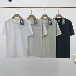 Premium Descente Kurzarm Weiß Nylon Atmungsaktiv Stil