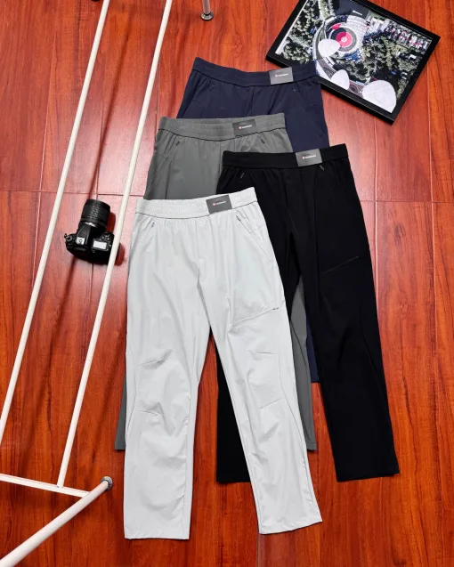 Premium Lululemon Hose Schwarz Polyester Casual Kollektion