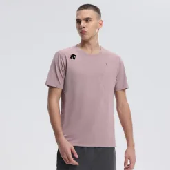 Premium Descente Kurzarm Schwarz Seide Atmungsaktiv Luxus