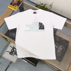 Luxus The North Face Kurzarm-Logo-Kollektion aus schwarzer Baumwolle