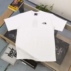 Premium Qualität The North Face Kurzarm Schwarz Baumwolle Logo Luxus
