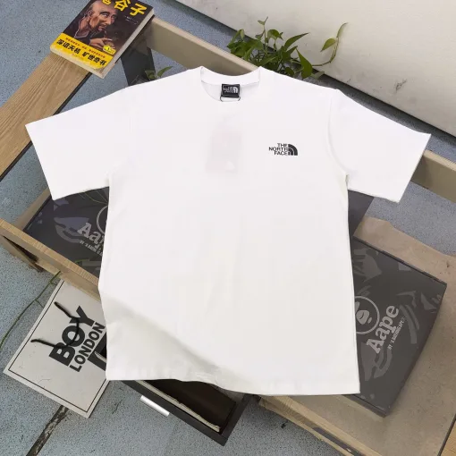 Premium Qualität The North Face Kurzarm Schwarz Baumwolle Logo Luxus