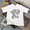 Luxus Louis Vuitton Kurzarm Schwarz Baumwolle Logo Stil