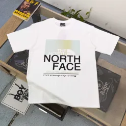 Luxus The North Face Kurzarm Schwarz Baumwolle Monogramm Kollektion