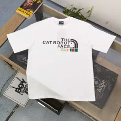 Premium The North Face Kurzarm-Logo-Kollektion aus schwarzer Baumwolle