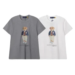 Hochwertige Ralph Lauren Kurzarm-Freizeitkollektion aus weißer Baumwolle