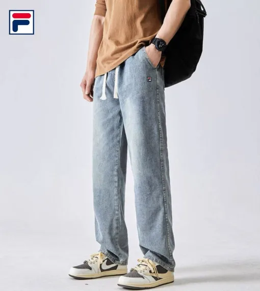 Hochwertige Fila Jeans Blue Silk Casual Kollektion