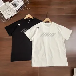 Premium Descente Kurzarm Schwarz Jersey Atmungsaktiver Stil