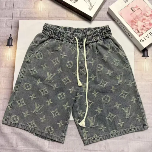 Premium Qualität Louis Vuitton Shorts Denim Print Luxus