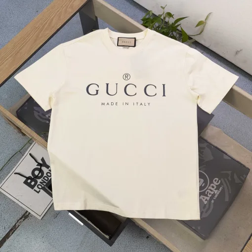 Hochwertige Gucci Kurzarm-Kollektion aus schwarzer Baumwolle in klassischer Kollektion