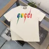 Premium Gucci Kurzarm-Kollektion aus schwarzer Baumwolle mit Farbverlauf