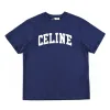 Premium Qualität Celine Kurzarm Navy Retro Luxus