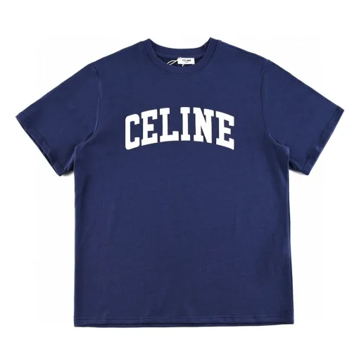 Premium Qualität Celine Kurzarm Navy Retro Luxus