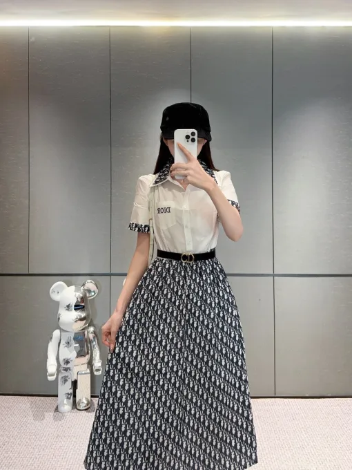 Hochwertiges Dior-Hemd im Monogramm-Stil