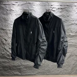 Luxus Ralph Lauren Mantel Schwarz Retro Kollektion