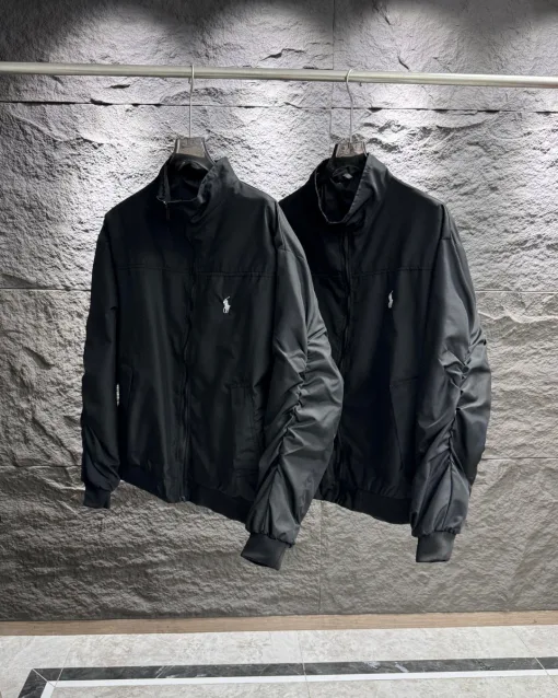 Luxus Ralph Lauren Mantel Schwarz Retro Kollektion