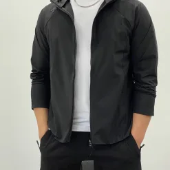 Premium Descente Kurzarmhemden Weiß Nylon Atmungsaktiv Luxus