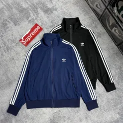 Hochwertiger Adidas Mantel Schwarz Classic Style