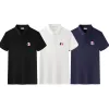 Luxus-Kurzarm-Logo-Kollektion aus schwarzer Baumwolle von Moncler