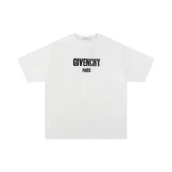 Premium Givenchy Kurzarm-Kollektion mit weißem Baumwolldruck