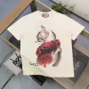 Luxuriöse Gucci Kurzarm-Baumwoll-Logo-Kollektion